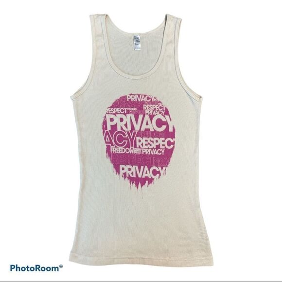 American Apparel Privacy Respect Freedom tank - Picture 4 of 7